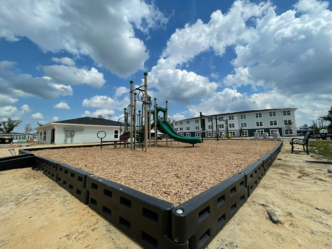 Mulch Surfaced Playground